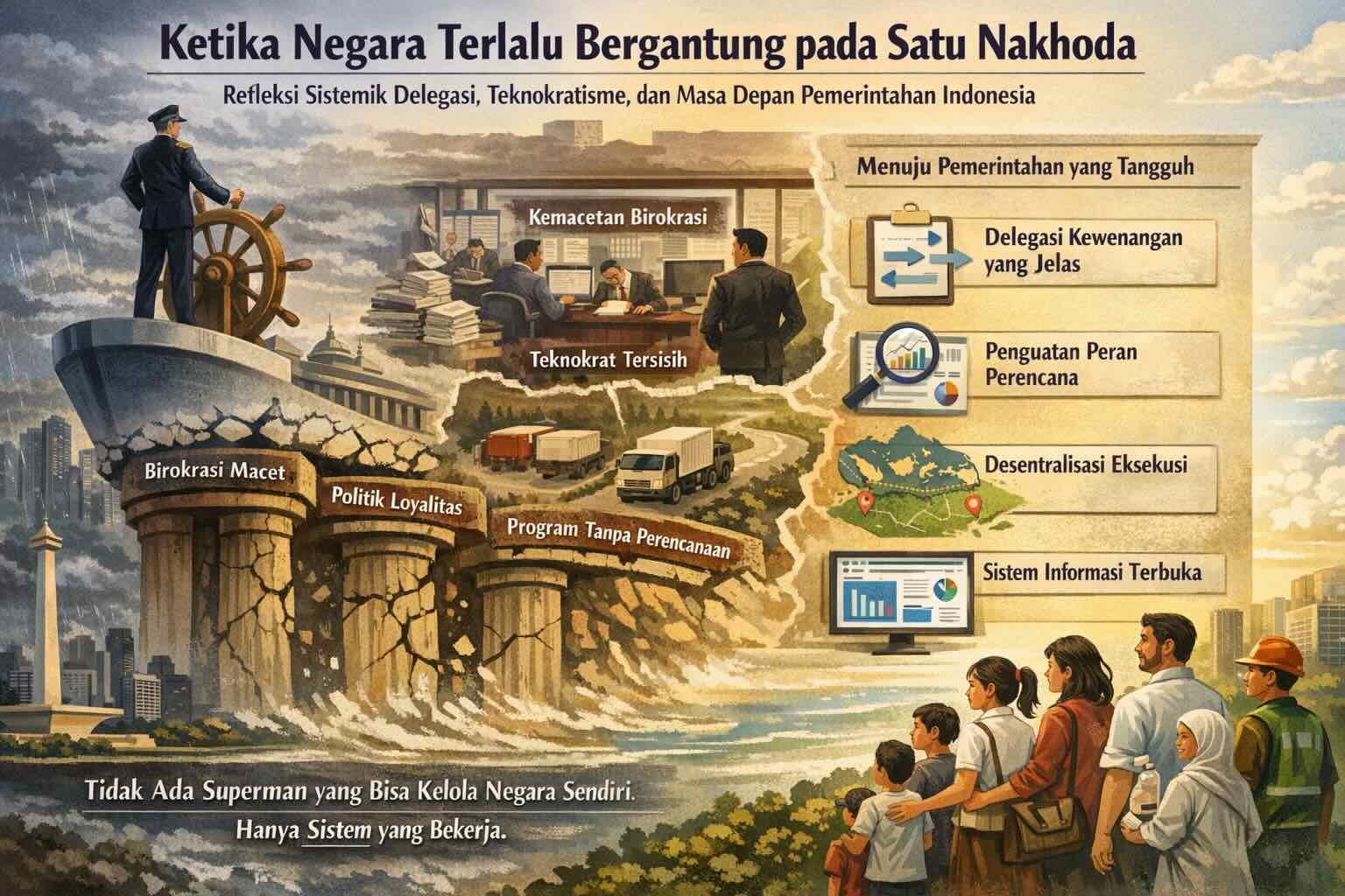 Ketika Negara Terlalu Bergantung pada Satu Nakhoda