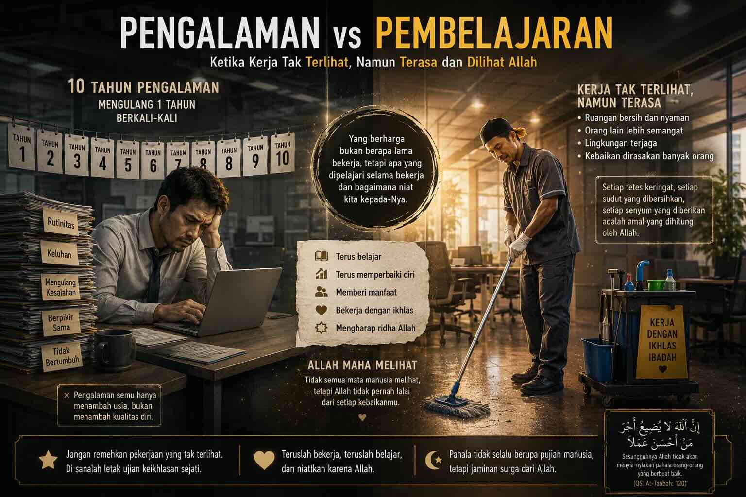 Pengalaman vs Pembelajaran