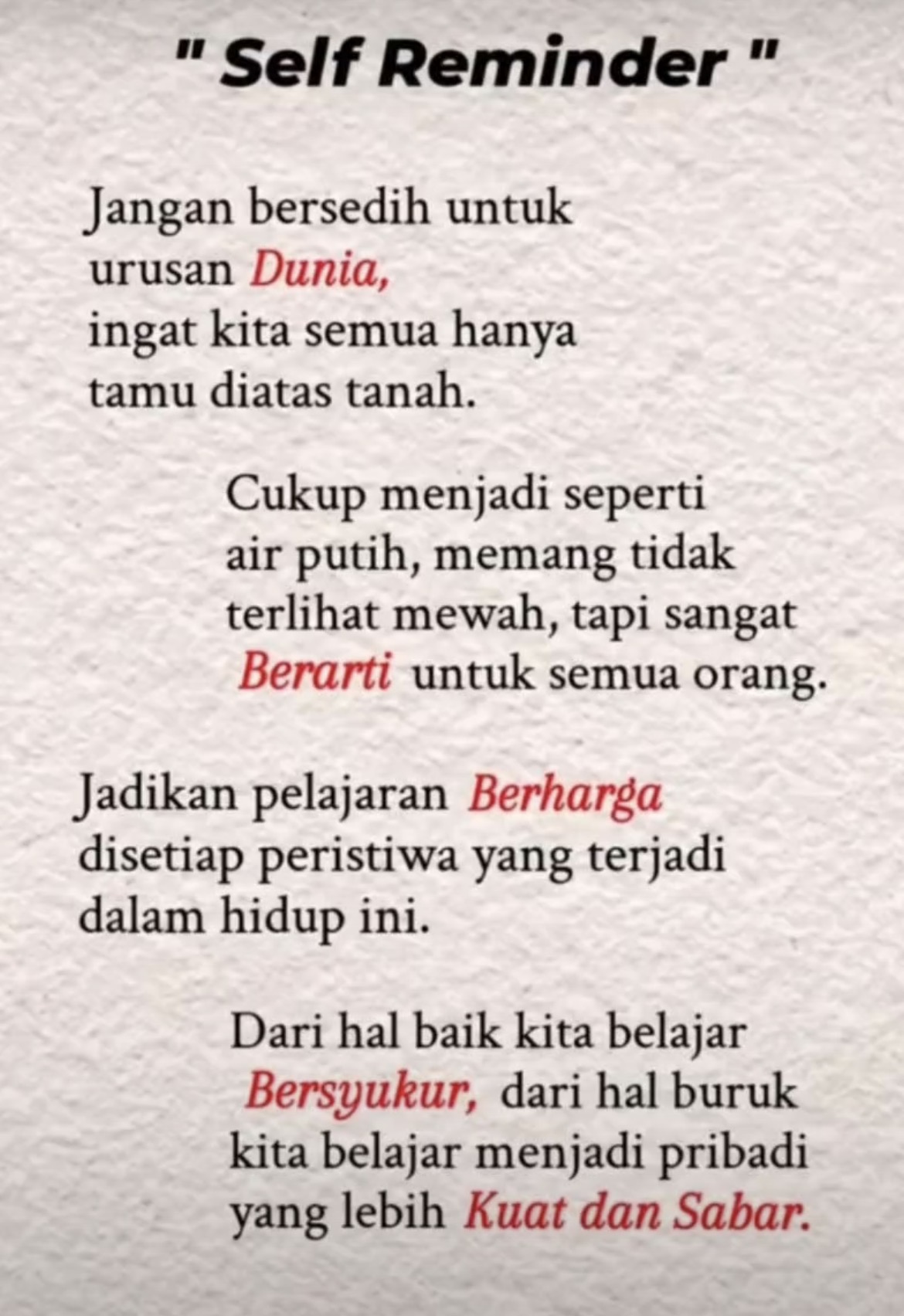 Jadilah Seperti Air Putih